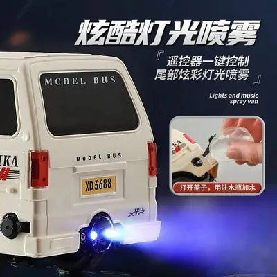 Remote Control Taxi Van for Kids pray RC Taxi with LED Lights
